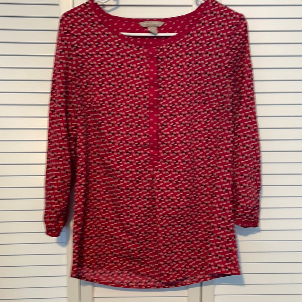 Banana republic three-quarter length flowing top